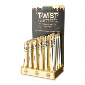 Ooze Twist Battery Display - Golden Edition 24ct Display